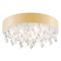 Plafon BELLA 1497 Argon złoty z kryształkami 3x E27