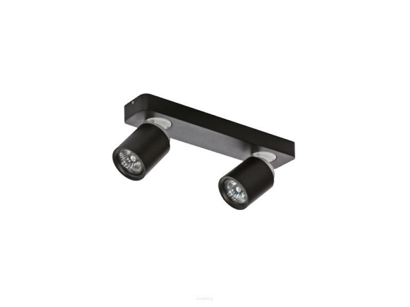 Reflektor Tomi 2  czarny AZzardo  AZ0678 ruchome główki w kształcie tub listwa