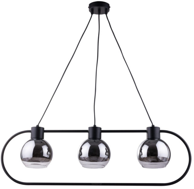 Lampa wisząca LINDA 3 SIGMA 31891 CZARNA  LOFTOWA