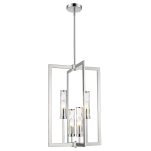 Lampa wisząca Oxford - P04052NI COSMO Light szkło imitujące FALE wykonana w stylu nowojorskim połączonym z klasycznym   - 2
