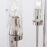 Lampa wisząca Oxford - P04052NI COSMO Light szkło imitujące FALE wykonana w stylu nowojorskim połączonym z klasycznym   - 5