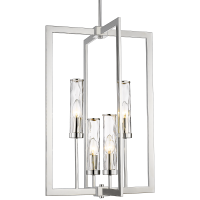 Lampa wisząca Oxford - P04052NI COSMO Light szkło imitujące FALE wykonana w stylu nowojorskim połączonym z klasycznym  