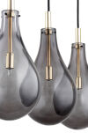 Lampa wisząca OAKLAND 1740 Argon dymione szklane klosze na listwie 4xG9 - 3