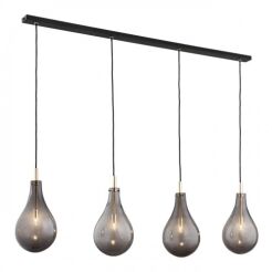 Lampa wisząca OAKLAND 1740 Argon dymione szklane klosze na listwie 4xG9