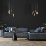 Lampa wisząca SOPEL DUE 33239 SIGMA czarno/złota 8x G9 - 2