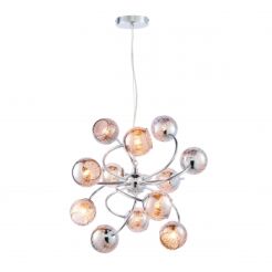 Lampa wisząca  AERITH  chrom 12lt  ENDON LIGHTING 76315  