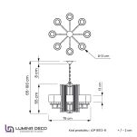 LAMPA WISZĄCA CHROMOWANA MANHATTAN W8 - 3