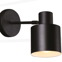 Kinkiet lampa ścienna Black W0188 Maxlight skandynawski styl czarna minimalistyczna