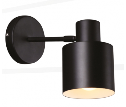 Kinkiet lampa ścienna Black W0188 Maxlight skandynawski styl czarna minimalistyczna