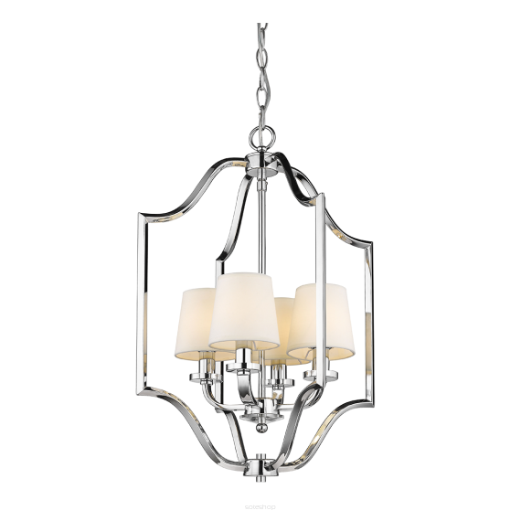 Lampa wisząca New York - P04380WH COSMO Light kształtem przypomina latarnię wykonana w stylu nowojorskim połączonym z klasycznym