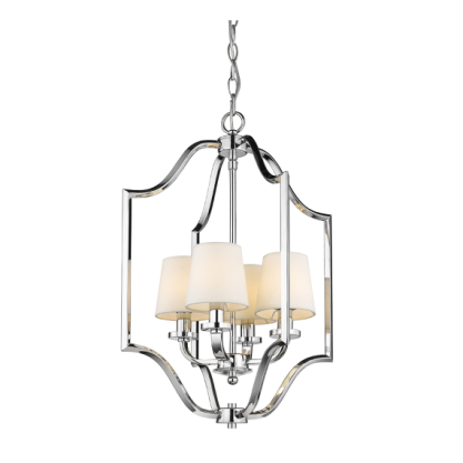 Lampa wisząca New York - P04380WH COSMO Light kształtem przypomina latarnię wykonana w stylu nowojorskim połączonym z klasycznym