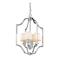 Lampa wisząca New York - P04380WH COSMO Light kształtem przypomina latarnię wykonana w stylu nowojorskim połączonym z klasycznym