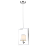 Lampa wisząca LONDON P01007WH cosmo light W nowojorskim stylu abażur w ramce - 2