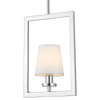 Lampa wisząca LONDON P01007WH cosmo light W nowojorskim stylu abażur w ramce