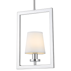 Lampa wisząca LONDON P01007WH cosmo light W nowojorskim stylu abażur w ramce