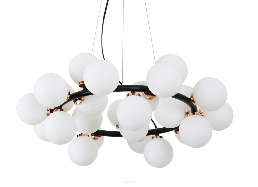 Lampa wisząca MARSIADA LDP 6033-25 (BK+GD) Lumina Deco czarno-złota nowoczesna