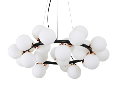 Lampa wisząca MARSIADA LDP 6033-25 (BK+GD) Lumina Deco czarno-złota nowoczesna
