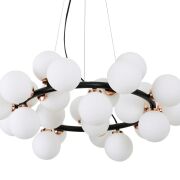 Lampa wisząca MARSIADA LDP 6033-25 (BK+GD) Lumina Deco czarno-złota nowoczesna