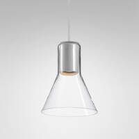 Lampa wisząca MODERN GLASS Flared TP GU10 Aquaform 50530 Gładki transparentny klosz