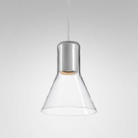 Lampa wisząca MODERN GLASS Flared TP GU10 Aquaform 50530 Gładki transparentny klosz