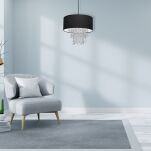 Lampa wisząca ALMERIA BLACK/CHROME MILAGRO MLP6431 - 3