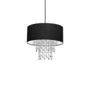Lampa wisząca ALMERIA BLACK/CHROME MILAGRO MLP6431