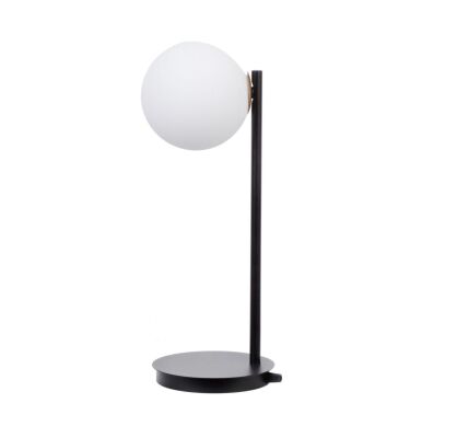Lampa stołowa SIGMA LIGHTING GAMA CZARNA NOWOCZESNA KLOSZ KULA 50201