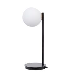Lampa stołowa SIGMA LIGHTING GAMA CZARNA NOWOCZESNA KLOSZ KULA 50201