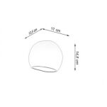 Kinkiet GLOBE SL.1026 SOLLUX LIGHTING ceramiczny okrągły biały połysk - 2