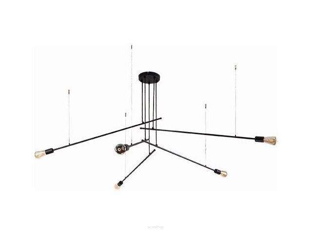 Lampa wisząca PILE czarna 5x Nowodvorski 9127