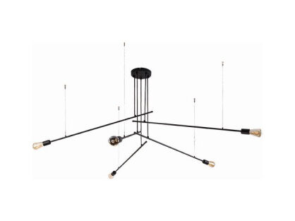 Lampa wisząca PILE czarna 5x Nowodvorski 9127