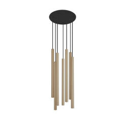 LAMPA WISZĄCA ZŁOTA LASER 8921 NOWODVORSKI
