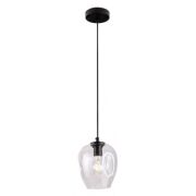 Lampa wisząca Spirit P0288 MAXlight transparentna z metalu i szklanego transparentnego klosza 