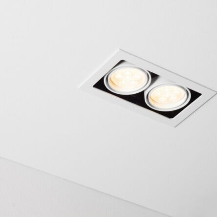 Lampa wpuszczana Tweet 50.2 GU10 Labra  4.1141   wpuszczana z ramką techniczna prostokąt różne kolory wykończenia