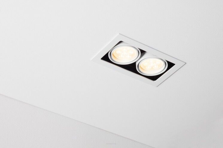 Lampa wpuszczana Tweet 50.2 GU10 Labra  4.1141   wpuszczana z ramką techniczna prostokąt różne kolory wykończenia