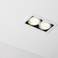 Lampa wpuszczana Tweet 50.2 GU10 Labra  4.1141   wpuszczana z ramką techniczna prostokąt różne kolory wykończenia