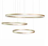 Lampa wisząca HALO 100+80+60 Azzardo AZ4708 okręgi LED nowoczesna złota - 2