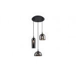 Lampa wisząca BLANCA 3 AZ3336 nowoczesna elegancka 3x szklany klosz smoky - 2