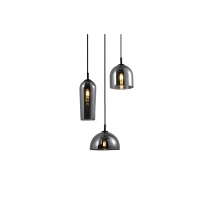 Lampa wisząca BLANCA 3 AZ3336 nowoczesna elegancka 3x szklany klosz smoky