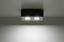Designerska LAMPA SUFITOWA LISTWA SUFITOWA Mono 2 Czarny SL.0071 SOLLUX LIGHTING techniczny nowoczesny prostokąt - 2