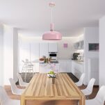 Lampa wisząca MALMO różowa MILAGRO MLP6199 - 2