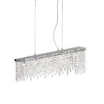 Lampa wisząca GIADA SB5 Ideal Lux  098722 Klosz tworzą łańcuszki i wisiorki wykonane z przezroczystych i kolorowych kryształków - 2