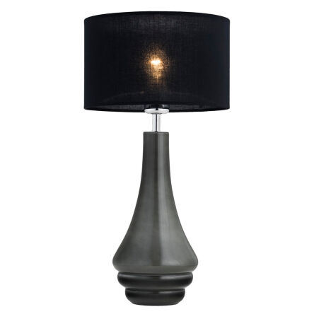 Lampa stołowa AMAZONKA 3030 Argon Podstawa ciemno szarego szkła DESIGNERSKA