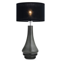 Lampa stołowa AMAZONKA 3030 Argon Podstawa ciemno szarego szkła DESIGNERSKA