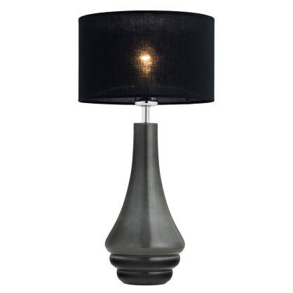 Lampa stołowa AMAZONKA 3030 Argon Podstawa ciemno szarego szkła DESIGNERSKA