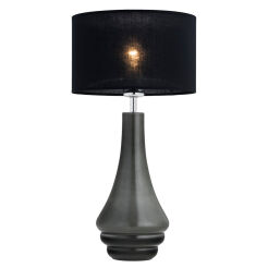 Lampa stołowa AMAZONKA 3030 Argon Podstawa ciemno szarego szkła DESIGNERSKA