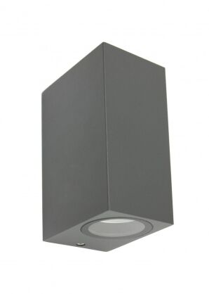 Lampa ścienna kinkiet zewnętrzny MINI 5002 DG popielaty prostokąt