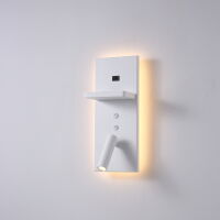 Kinkiet HOTELS 417H ELKIM do czytania z ładowarką biały