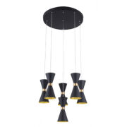 Lampa wisząca Cornet P0331 MAXlight czarna oprawa nowoczesna klepsydra