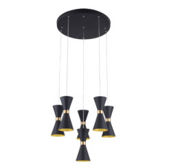 Lampa wisząca Cornet P0331 MAXlight czarna oprawa nowoczesna klepsydra